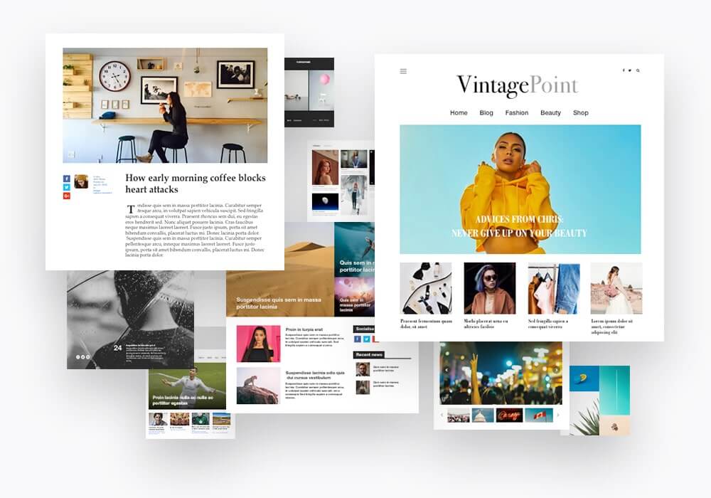 Blog Post different Sizes - Jupiter X Blog Styles